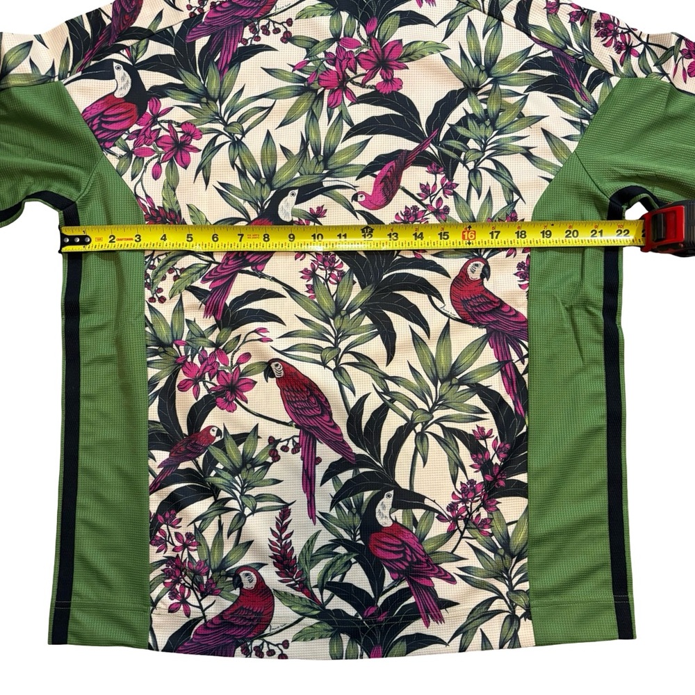 NWT adidas Women's x FARM Rio Premium T-Shirt Green/White/Pink Sz M - Picture 5 of 10
